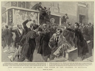 La questione Dreyfus a Parigi, la scena nella Camera dei Deputati